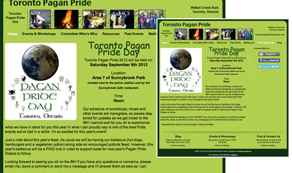 Toronto Pagan Pride Website